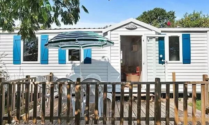 Pommeuse House | Mobile home - Aufgedeckte Terrasse