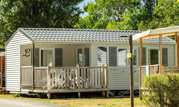 Torreilles-Plage House | Mobile home Einfache Terrasse