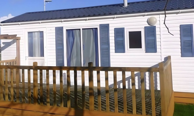 Plouha RV Rental | Mobile Home 'Loft' with Private Terrace and Private Garden