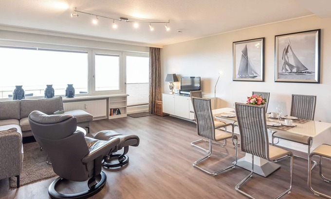 Wenningstedt-Braderup Apartment | Modern 2-room apartment with sea view and approx. 65 m², for up to 4 people