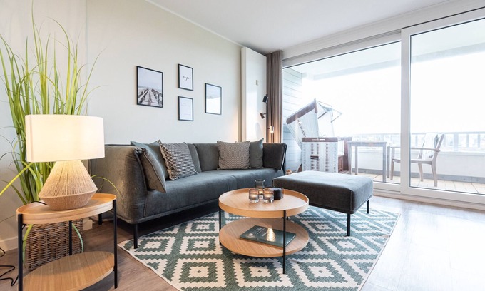 Wenningstedt-Braderup Apartment | Modern 2-room apartment with beautiful balcony on approx. 65 m² for 2 persons