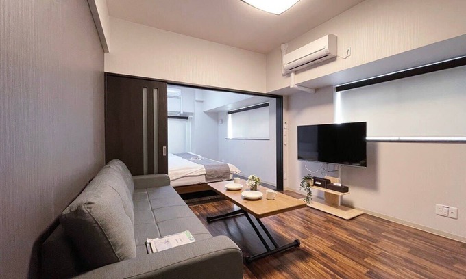 Hiroshima City Centre Apartment | Modern 1Br Apt near Hondori District for 6ppl