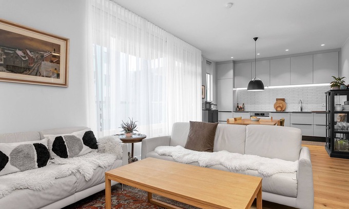 Hliðar Apartment | Modern, 2-bedroom apartment 15min walk from downtown Reykjavik. Free parking.