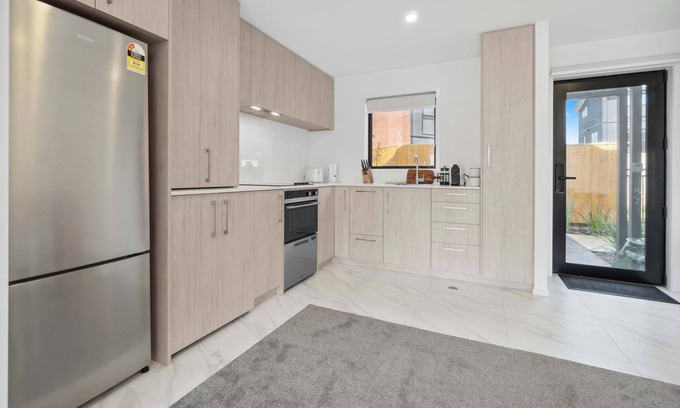 Henderson House | Modern 2-Bedroom Retreat with Private Patio