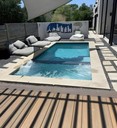 Central East Austin House | Modern 2-Home Private Oasis w Pool Hot Tub in DT