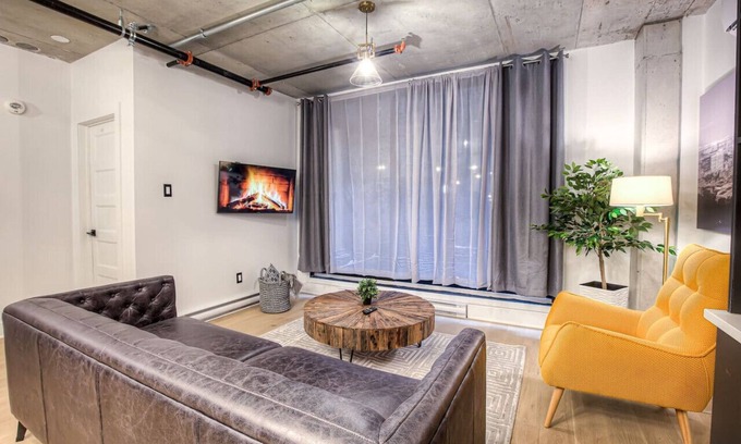 Cite Multimedia Apartment | Modern 2BR Suite Patio Old Montreal B1