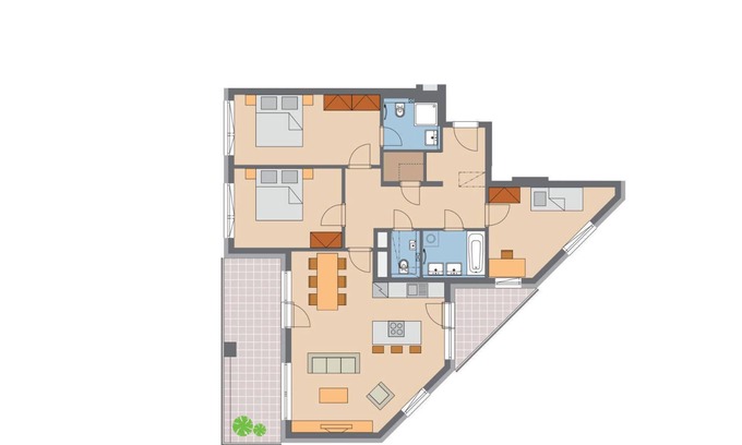 Prague 13 Apartment | Modern 3 bedroom apartment
