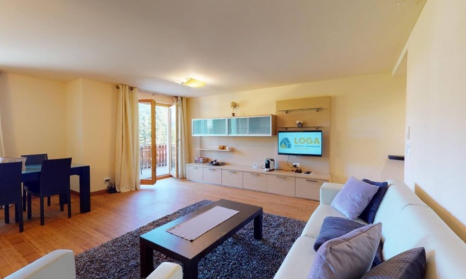 Madulain Apartment | Modern 3½ room flat on the ground floor, approx.