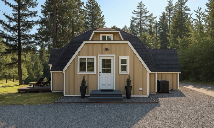 Eatonville Apartment | Modern 3BR Dome away from Home w/Hot Tub, Fire Pit ~ 22 mi to Mt. Rainier