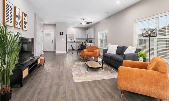 Grandville Apartment | Modern 4BR 4BA Two Unit Condo w Garage and Patio