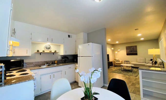 Modesto Condo | Modern and Bright Downtown Retreat.