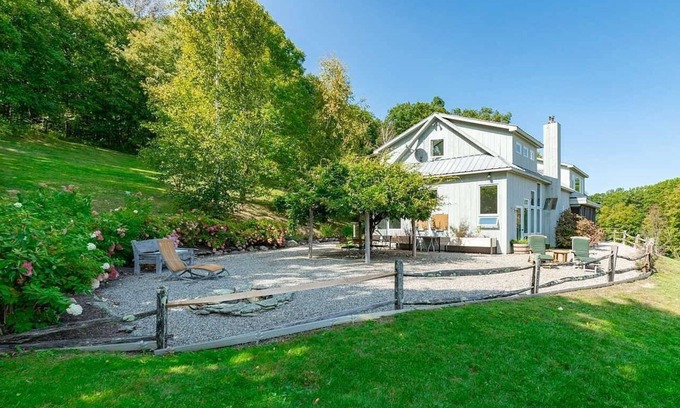 Millerton House | Modern Barn secluded in nature with Views for as far as the eye can see.