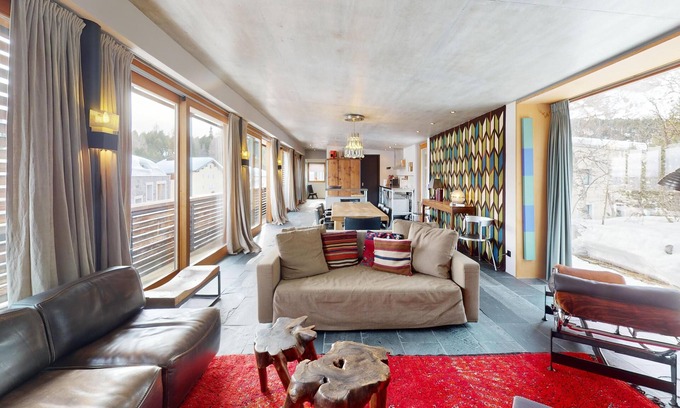 Maloja Apartment | Modern, bright 3½ room apartment on two floors (2nd & 3rd floor) with direct acc
