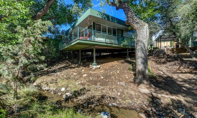 Prescott Valley Cabin | Modern cabin hidden among the trees- Unwind and relax on the porch creek-side.