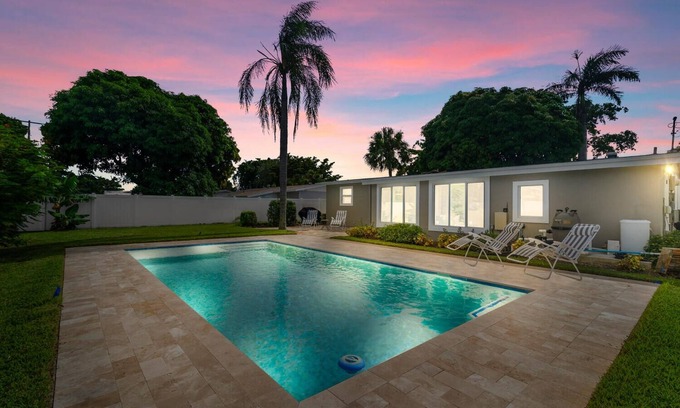 North Palm Beach House | Modern Coastal Home with brand NEW HEATED private saltwater pool!