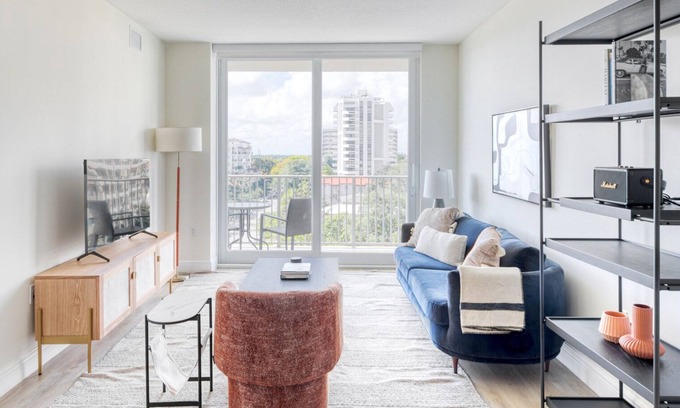West Little Havana Apartment | Modern Coral Gables 2BR w/W/D, Pool & Gym, near Shops, by Blueground