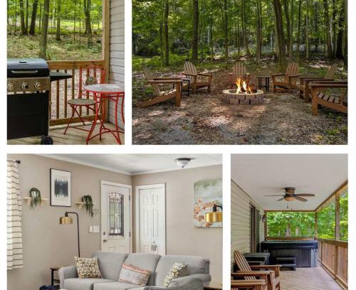 Berkeley Springs House | Modern decor, Hot Tub, Fire Pit, Grill, & Games