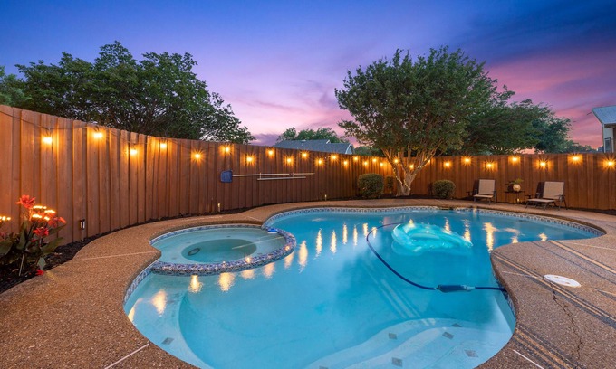 Plano House | Modern Family Haven, Pool, Game Room,Sky Lit Atrium,5 bedrooms,King beds,3 baths