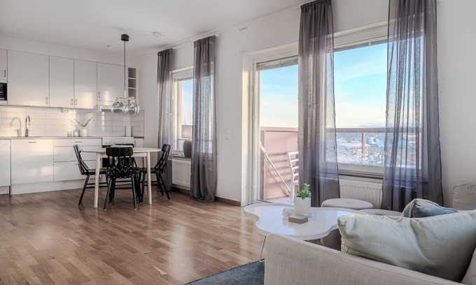 Pitea Apartment | Modern Harbor View Apt in Piteå