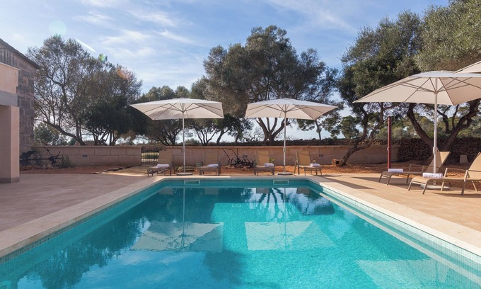 Son Antem House | Modern Holiday House Son Grauet with Pool, Garden, Terrace & Wi-Fi; Parking Available, Pets Allowed