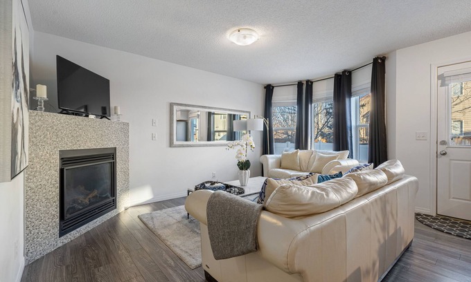 Southwest Calgary House | Modern House with Private Backyard and Fireplace