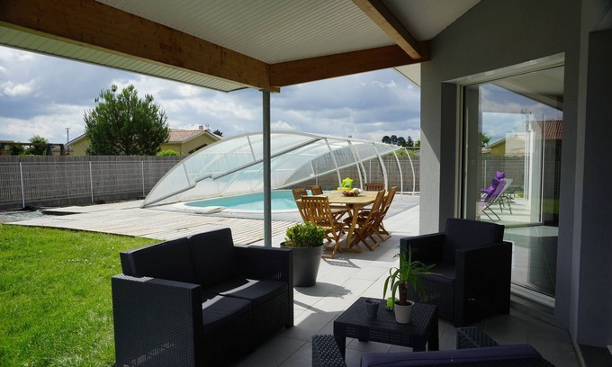 Le Barp House | Modern house with swimming pool between Bordeaux and Arcachon
