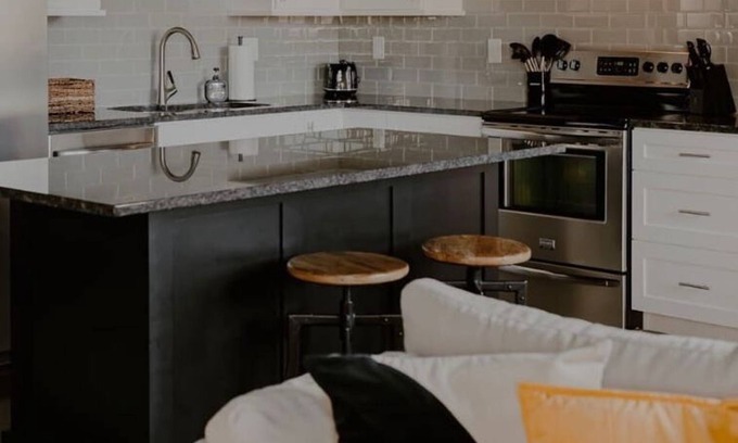 Benton Harbor Apartment | Modern Industrial Loft for Two