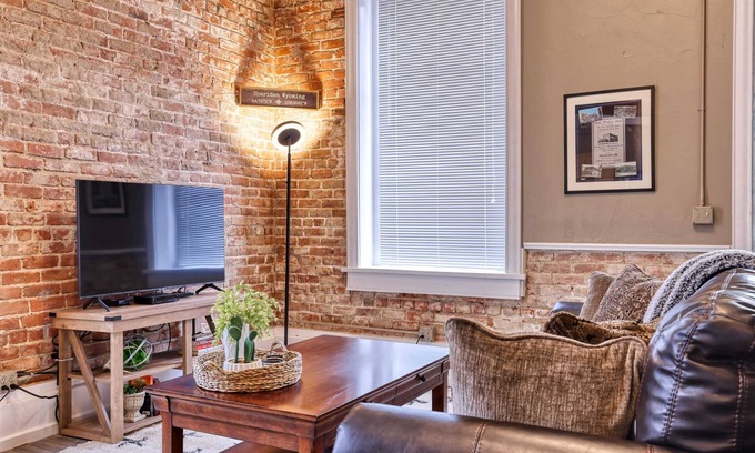 Sheridan Apartment | Modern Industrial Western Suite, Directly Downtown