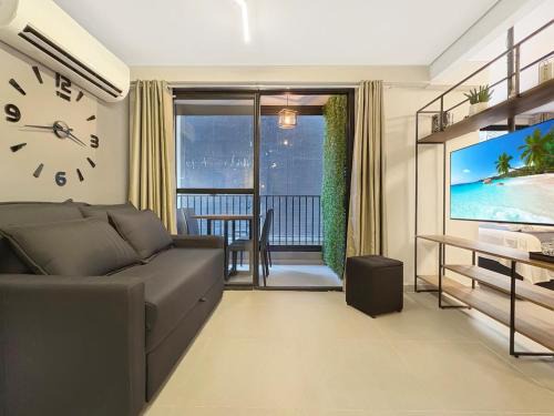 Bela Vista Apartment | Modern Kitchen Balcony Studio Air conditioning