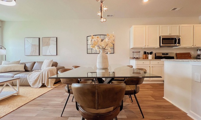 Carolina Forest House | Modern Lakeview Getaway Pool Patio Backyard