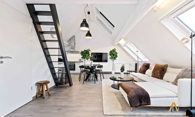 Ville Haute Apartment | Modern Loft w/Washer, Smart TV & Near Attractions