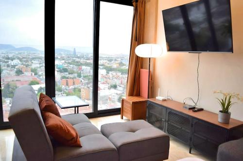 Anahuac Apartment | Modern loft with Coworking