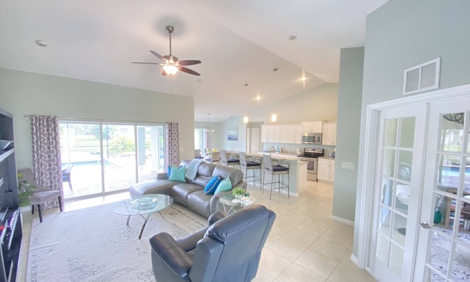Pine Valley Villa | Modern Luxury Villa/Riverfront/Heated South Facing Pool/Golf Rotonda West