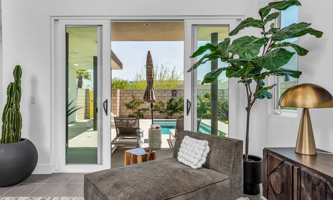 Palm Springs House | Modern Miralon - Sophisticated Retreat for Up To 5 w/Resort Amenities
