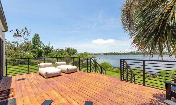 Panama City House | Modern oasis with private pool, dock and water views