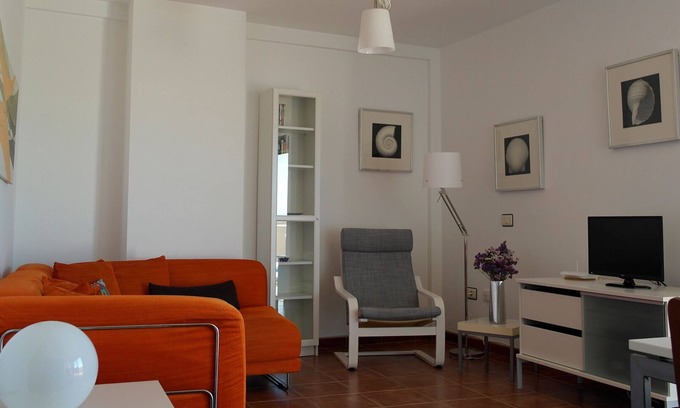 El Medano Apartment | Modern Oceanfront Penthouse Apartment. Very Spacious. Big Sunbathing Terrace.