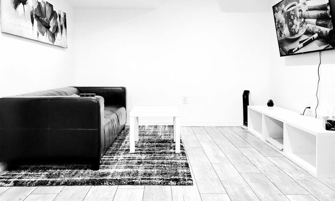 Alcona Apartment | Modern One Bedroom Basement Suite With Parking