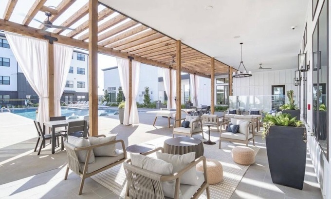 East MLK Apartment | Modern Retreat with Private Bath & Resort-Style Amenities Near Downtown