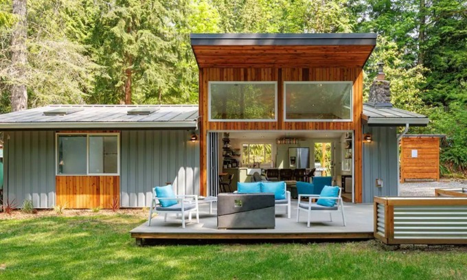 Geneva House | Modern Retreat with Hot Tub Steps from Galbraith