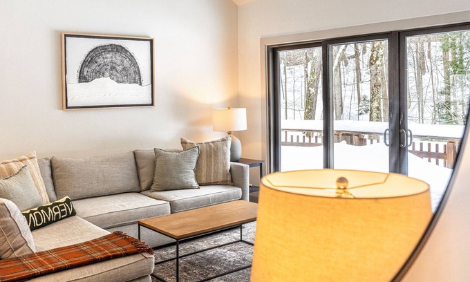 Waitsfield Condo | Modern Riverfront Mad River Valley Condo