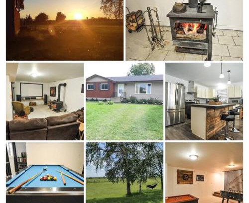 Kemble House | Modern Rustic Home with Wood Stove & Pool Table
