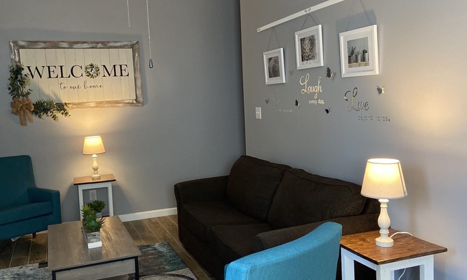 Concord Apartment | Modern rustic minutes from arena and speedway