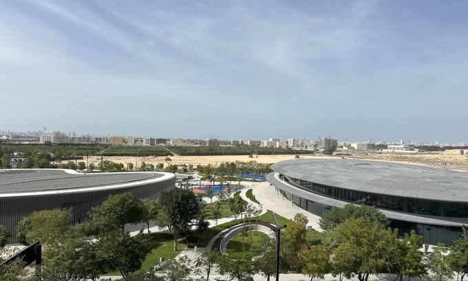 Sharjah Apartment | Modern sanctuary with pool and gym access in downtown aljada