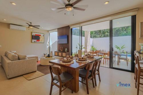 Playa del Carmen House | Modern Townhouse with Private Pool and BBQ Area