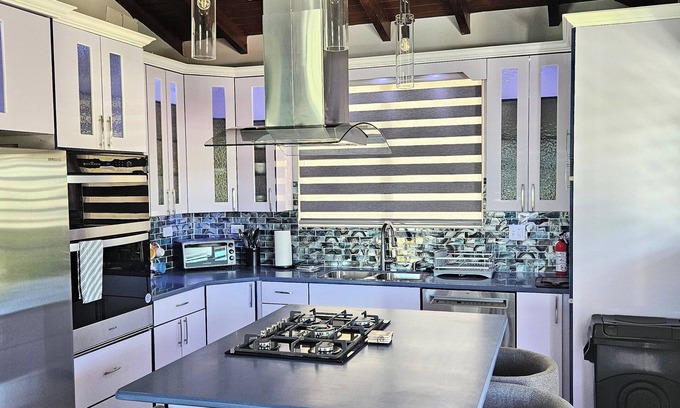 Estate Agnes Fancy House | Modern Updated Hillside Escape + Near Town + Backup Solar + Oceanview