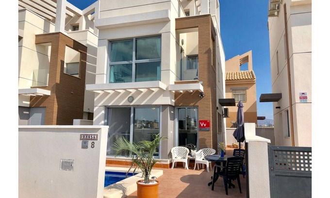 Puerto de Mazarron Villa | Modern Villa with sea views, close to beach. Air Con, Internet, WiFi & Sunsets !