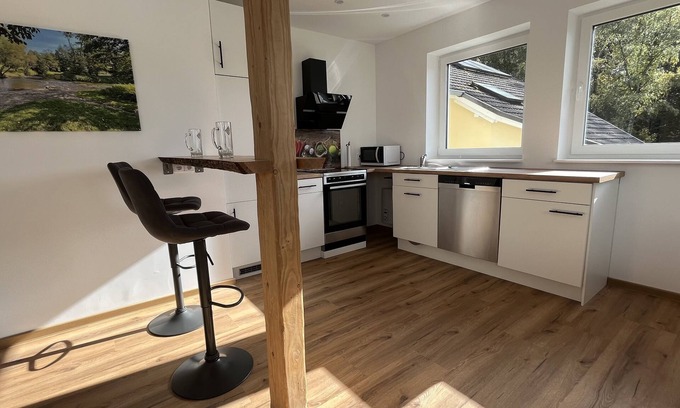Muschenbach Apartment | Moderne Ferienwohnung zum Wohlfühlen am Eingang der Kroppacher Schweiz