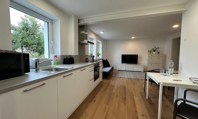 Wasseralfingen Apartment | Modernes Apartment mit eigener Terrasse & Garten