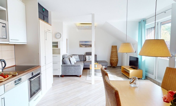 Neustadt in Holstein Apartment | Modernized 53 m² vacation apartment for up to 4 people with balcony and parking space