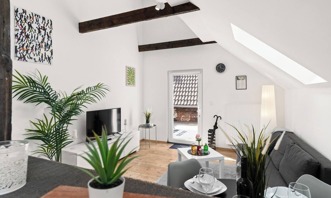 Herdecke Apartment | MOLA Apartments-Altstadt-Large roof terrace-Grill-Free parking-WLAN
